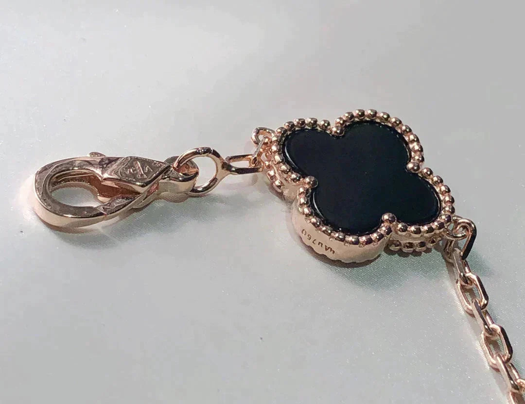 ˇGilded EraˇCLOVER 5 MOTIFS MULTICOLOR  BRACELET