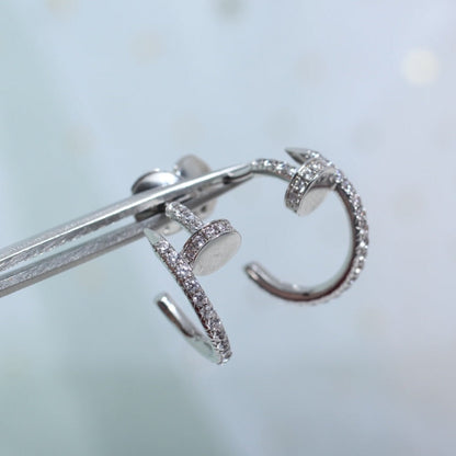 ˇGilded EraˇJUSTE EARRINGS 12.75MM SILVER DIAMOND
