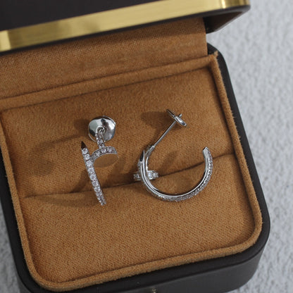 ˇGilded EraˇJUSTE EARRINGS 12.75MM SILVER DIAMOND