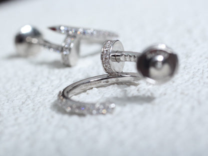 ˇGilded EraˇJUSTE EARRINGS 12.75MM SILVER DIAMOND