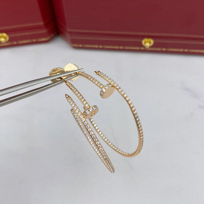 ˇGilded EraˇJUSTE EARRINGS FULL DIAMONDS 1.8MM
