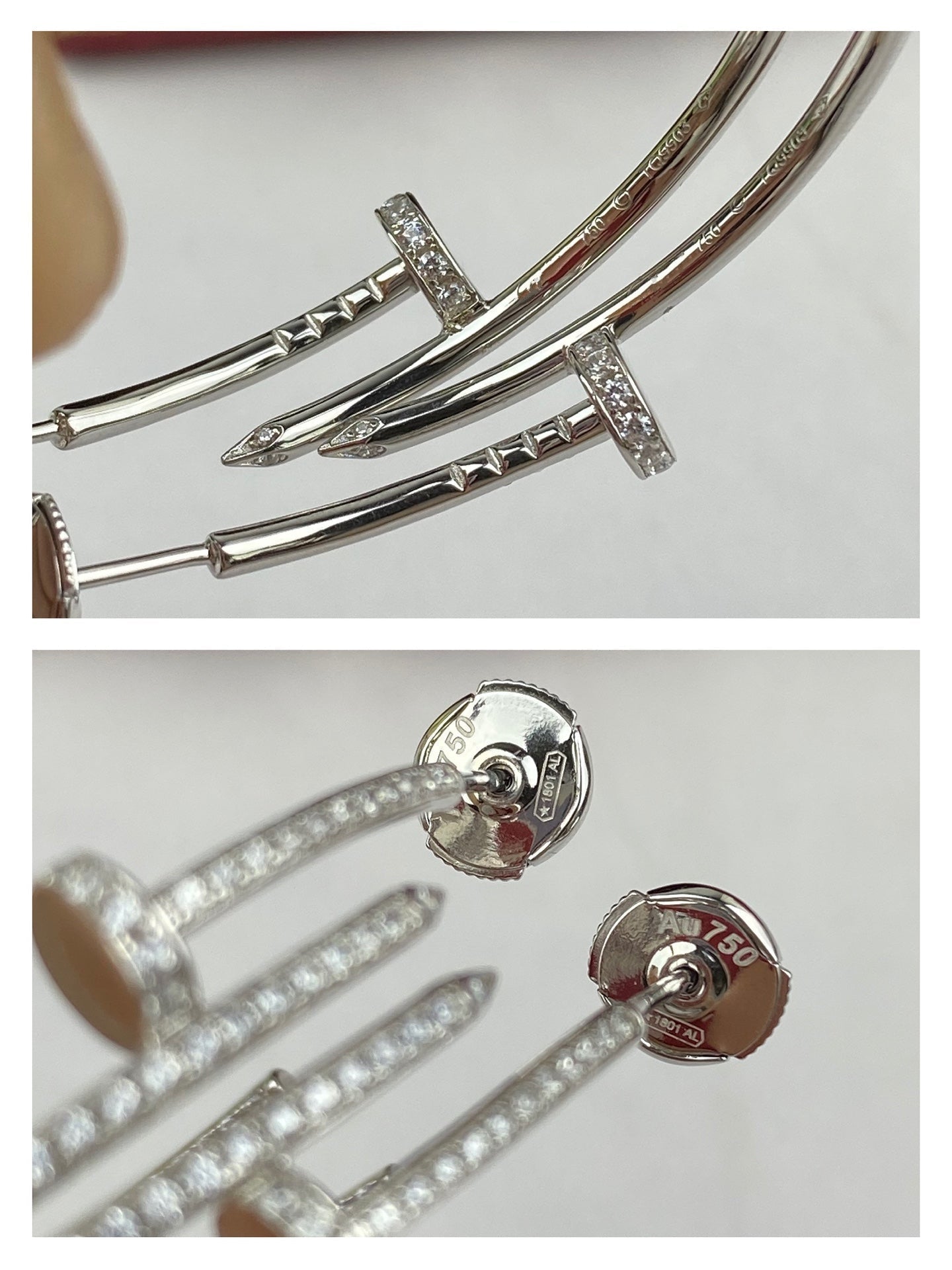 ˇGilded EraˇJUSTE EARRINGS FULL DIAMONDS 1.8MM