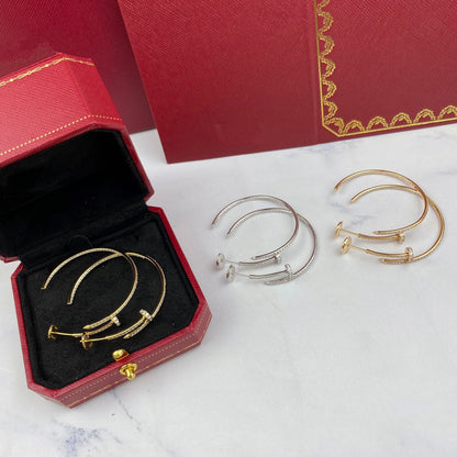 ˇGilded EraˇJUSTE EARRINGS FULL DIAMONDS 1.8MM