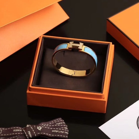 ˇGilded EraˇH CLOUD BLUE BRACELET GOLD DIAMOND