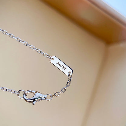 ˇGilded EraˇCLOVER DIAMOND NECKLACE SILVER