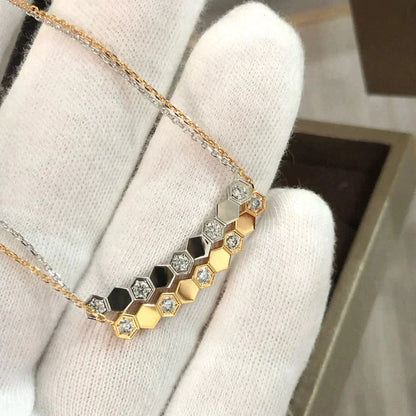 ˇGilded EraˇBEE LOVE NECKLACE DIAMOND