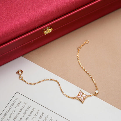 ˇGilded EraˇSTAR 1 DIAMOND PINK GOLD BRACELET