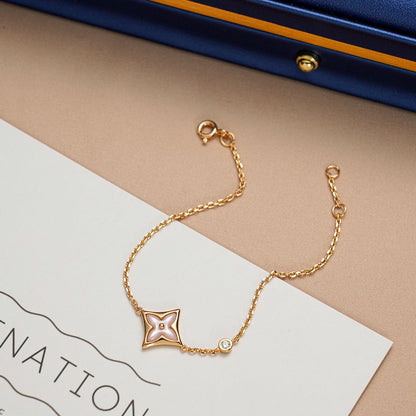 ˇGilded EraˇSTAR 1 DIAMOND PINK GOLD BRACELET