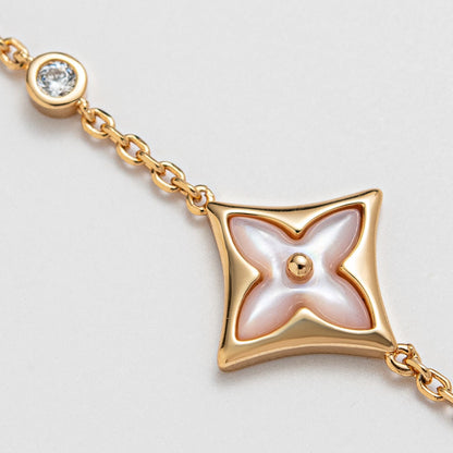 ˇGilded EraˇSTAR 1 DIAMOND PINK GOLD BRACELET