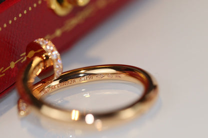 ˇGilded EraˇJUSTE RING 2.65MM GOLD DIAMOND