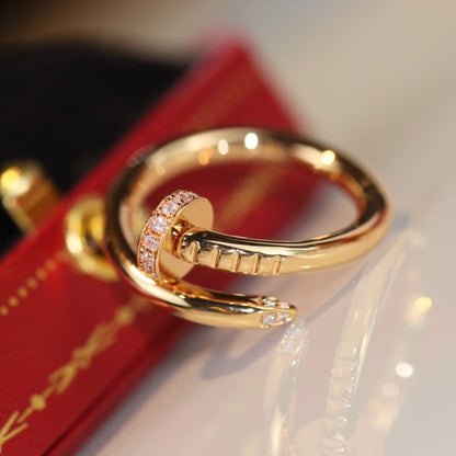 ˇGilded EraˇJUSTE RING 2.65MM GOLD DIAMOND