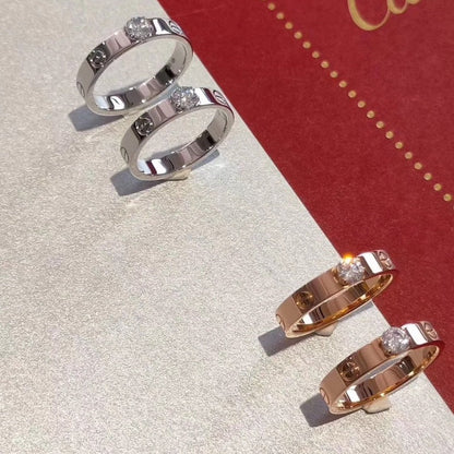 ˇGilded EraˇLOVE RING 3.6MM 1 BIG DIAMOND