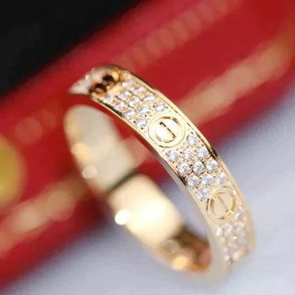 ˇGilded EraˇLOVE RING 3.6MM DIAMOND PAVED