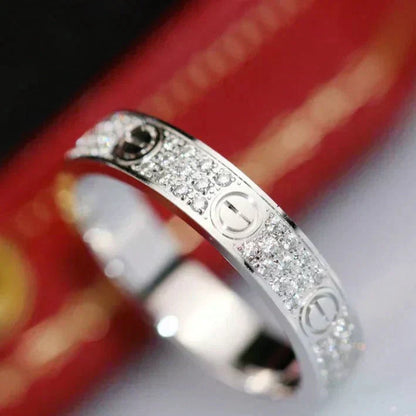 ˇGilded EraˇLOVE RING 3.6MM DIAMOND PAVED