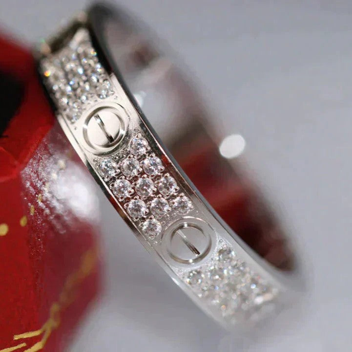 ˇGilded EraˇLOVE RING 3.6MM DIAMOND PAVED