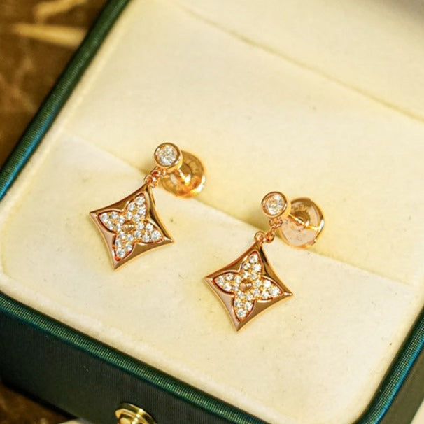 ˇGilded EraˇSTAR DIAMONDS EARRINGS GOLD