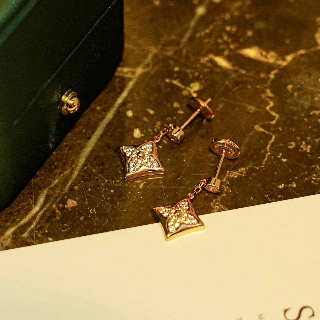 ˇGilded EraˇSTAR DIAMONDS EARRINGS GOLD