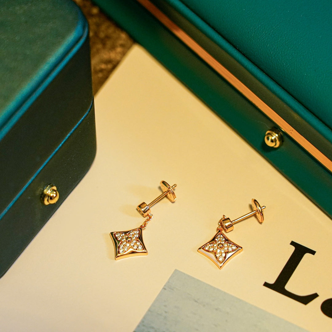 ˇGilded EraˇSTAR DIAMONDS EARRINGS GOLD