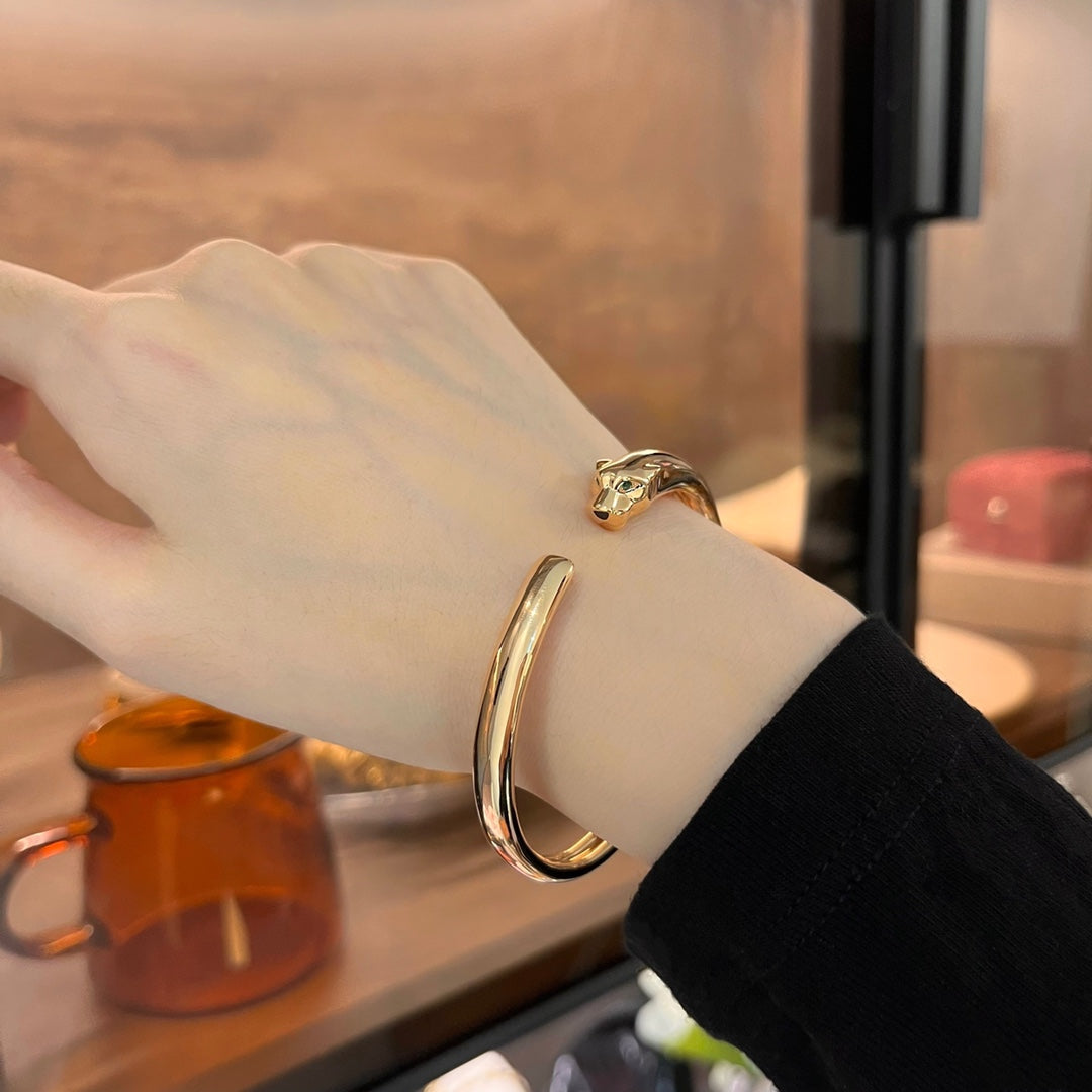 ˇGilded EraˇPANTHERE GOLD OPEN BRACELET