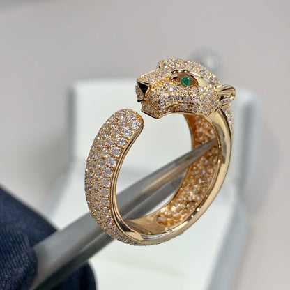 ˇGilded EraˇPANTHERE PINK GOLD DIAMOND RING