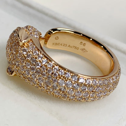 ˇGilded EraˇPANTHERE PINK GOLD DIAMOND RING