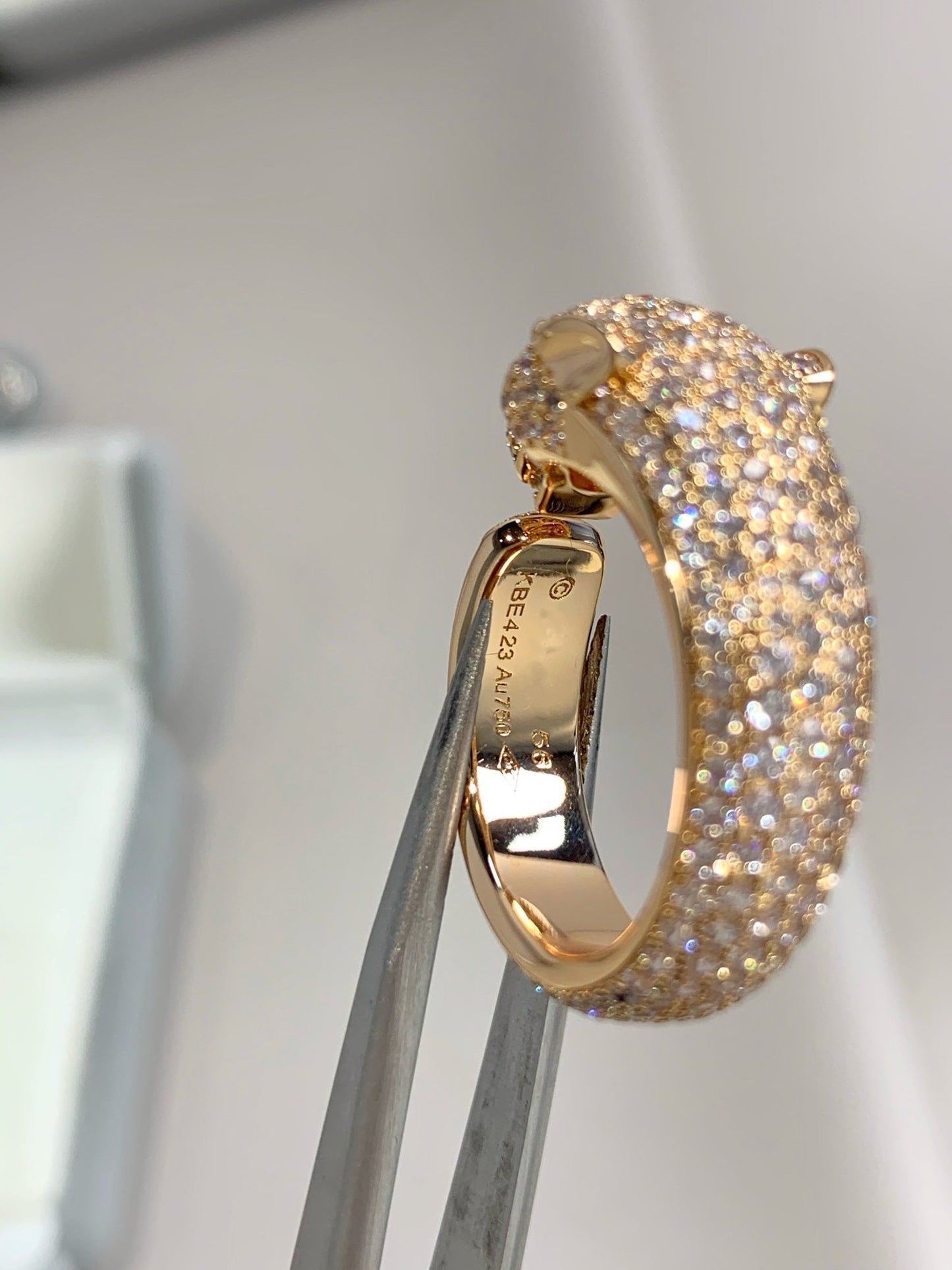 ˇGilded EraˇPANTHERE PINK GOLD DIAMOND RING