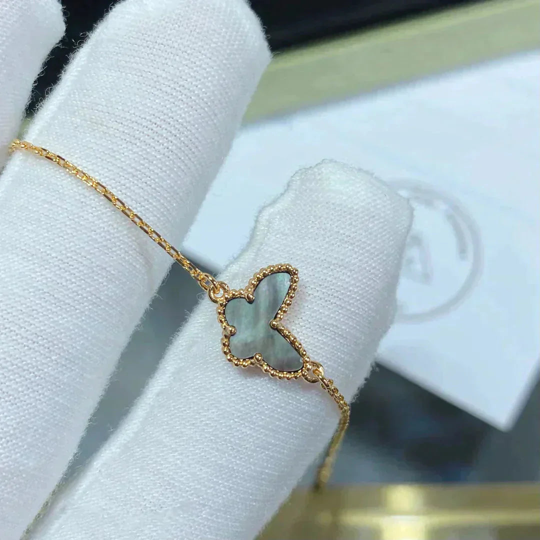 ˇGilded EraˇBUTTERFLY DARK MOP BUTTERFLY BRACELET
