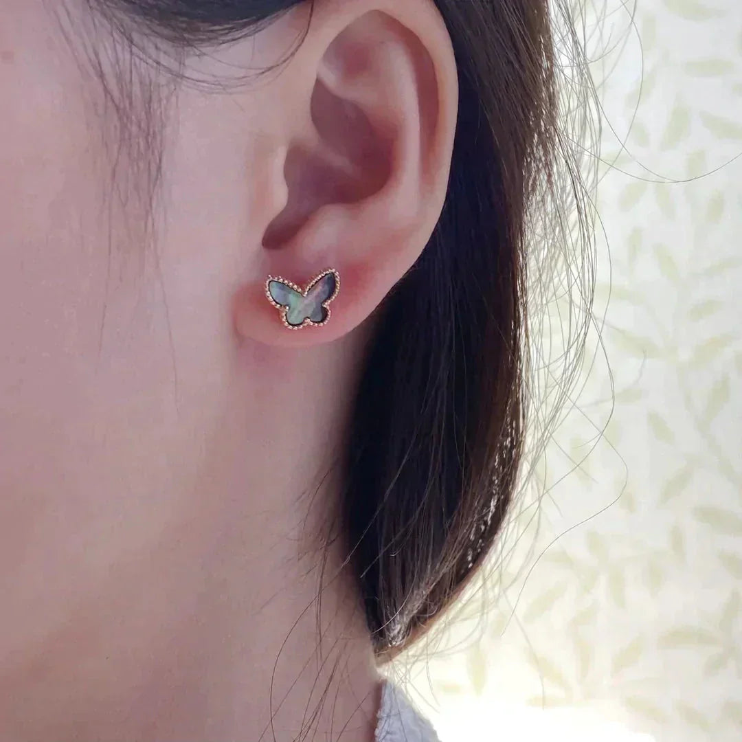 ˇGilded EraˇBUTTERFLY DARK MOP  EARRINGS