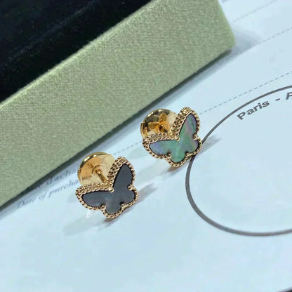 ˇGilded EraˇBUTTERFLY DARK MOP  EARRINGS