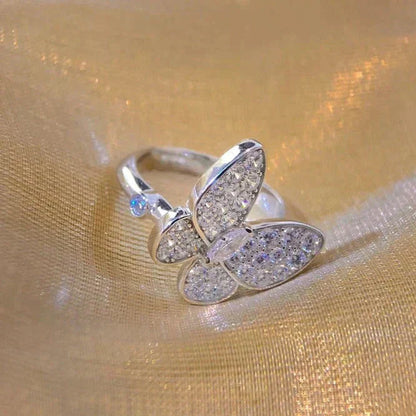 ˇGilded EraˇBUTTERFLY DIAMOND RING