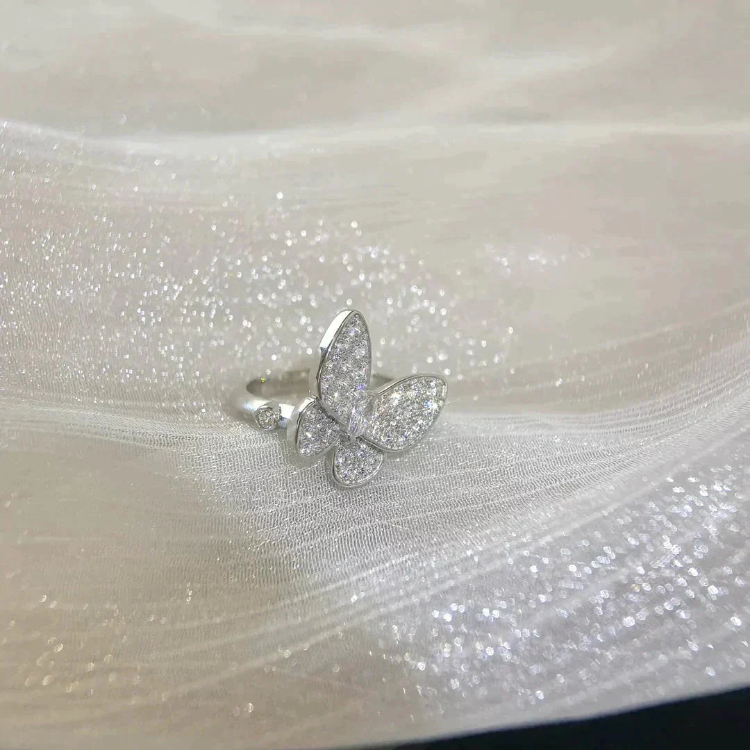 ˇGilded EraˇBUTTERFLY DIAMOND RING