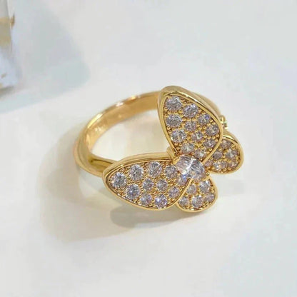 ˇGilded EraˇBUTTERFLY DIAMOND RING