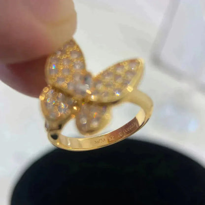 ˇGilded EraˇBUTTERFLY DIAMOND RING