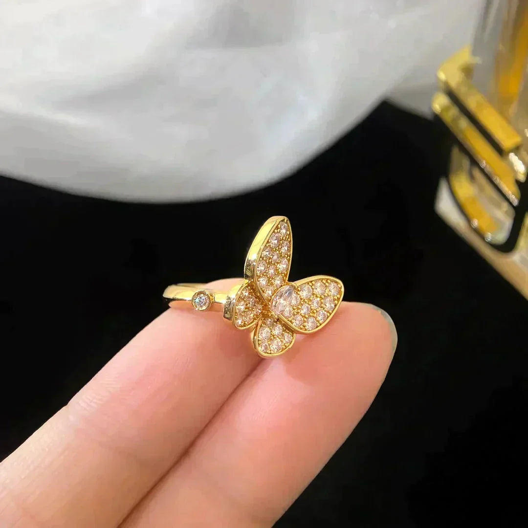 ˇGilded EraˇBUTTERFLY DIAMOND RING