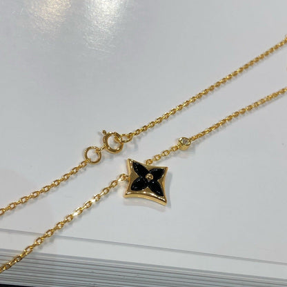 ˇGilded EraˇSTAR BLACK MOP NECKLACE