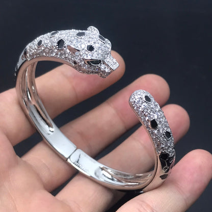ˇGilded EraˇPANTHERE BIG BRACELET DIAMONDS