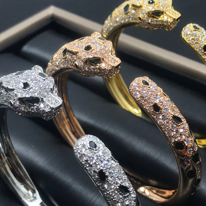 ˇGilded EraˇPANTHERE BIG BRACELET DIAMONDS