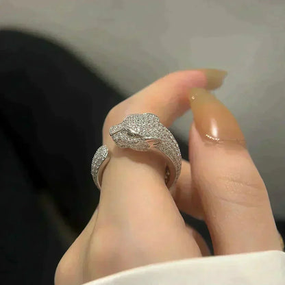 ˇGilded EraˇPANTHERE 5.5MM ALL DIAMOND RING