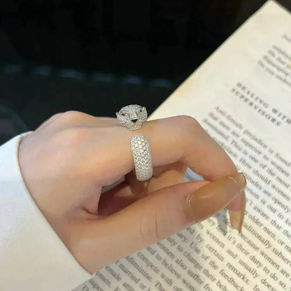 ˇGilded EraˇPANTHERE 5.5MM ALL DIAMOND RING