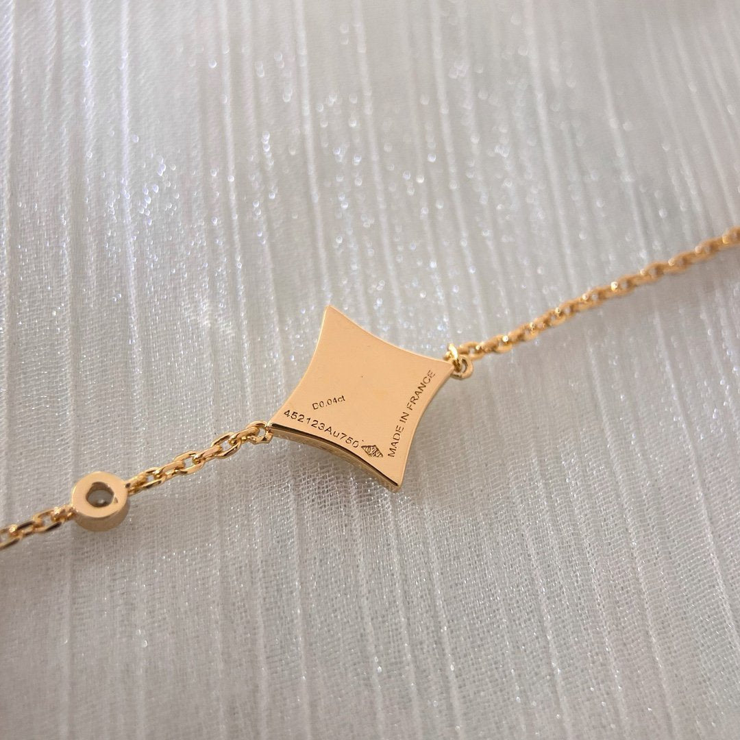 ˇGilded EraˇCOLOR STAR PINK GOLD DIAMOND BRACELET