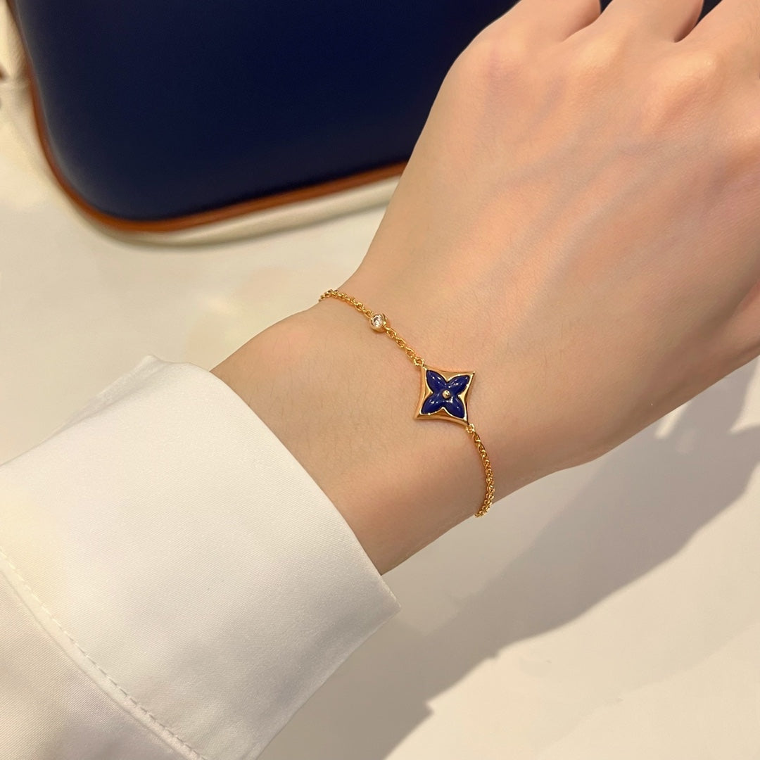 ˇGilded EraˇCOLOR STAR PINK GOLD DIAMOND BRACELET