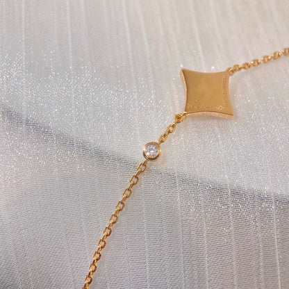 ˇGilded EraˇCOLOR STAR CARNELIAN PINK GOLD DIAMOND BRACELET