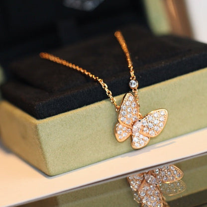 ˇGilded EraˇBUTTERFLY DIAMOND NECKLACE
