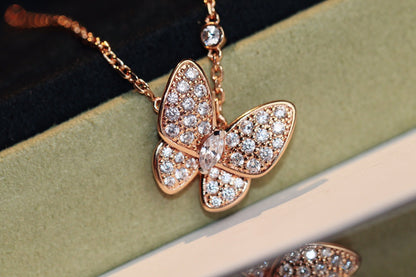 ˇGilded EraˇBUTTERFLY DIAMOND NECKLACE