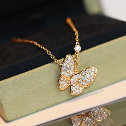 ˇGilded EraˇBUTTERFLY DIAMOND NECKLACE
