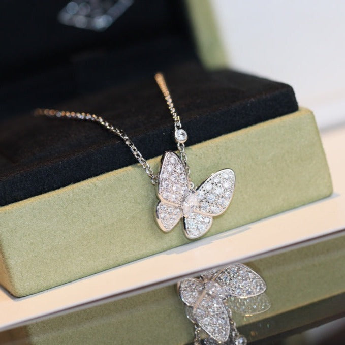 ˇGilded EraˇBUTTERFLY DIAMOND NECKLACE
