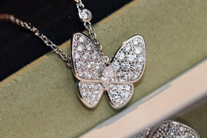 ˇGilded EraˇBUTTERFLY DIAMOND NECKLACE