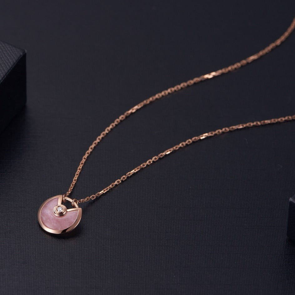 ˇGilded EraˇAMULETTE ROSE GOLD PINK MOP NECKLACE
