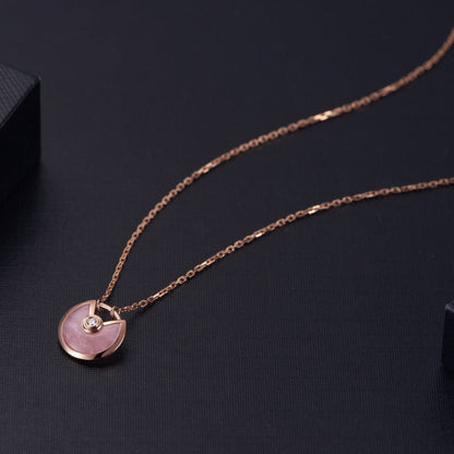 ˇGilded EraˇAMULETTE ROSE GOLD PINK MOP NECKLACE