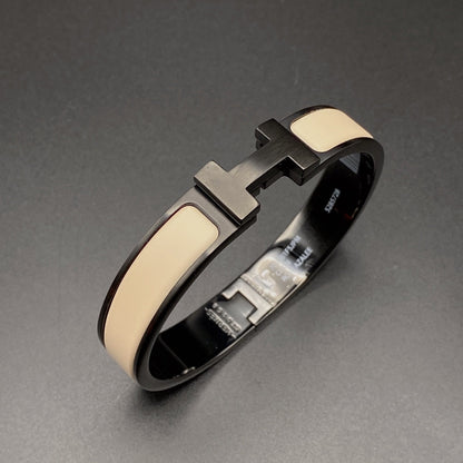 ˇGilded EraˇH BRACELET 12MM BLACK BEIGE CERAMIC
